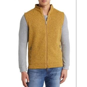 Peter Millar Crown Sweater Fleece Vest Dijon Size MEDIUM NWT